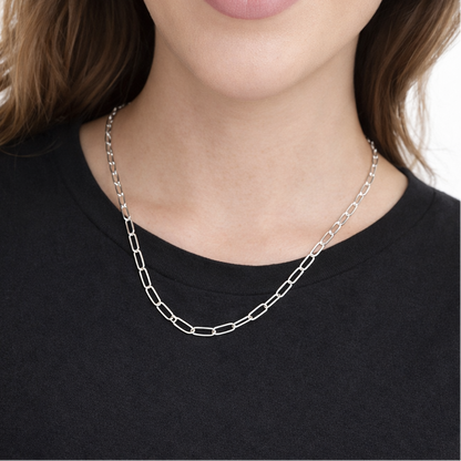 Signature Sterling Silver Paperclip Chain Necklace